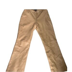 Vintage SAKI leather pants size 40 tan camel  office career